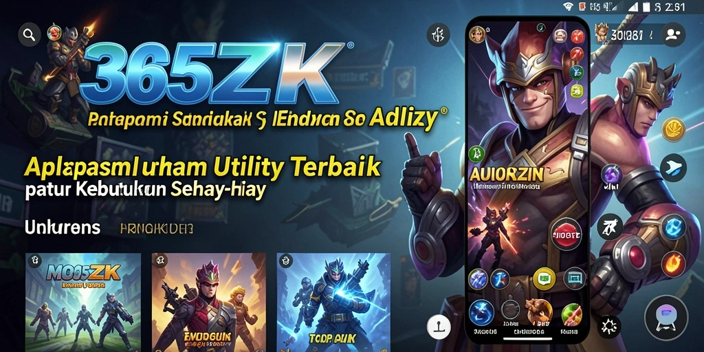 Tampilan antarmuka pengguna aplikasi 365ZK yang intuitif dan menarik.