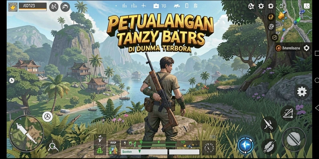 Tangkapan layar utama dari <strong>ASD123</strong> menunjukkan gameplay menakjubkan di dunia terbuka.