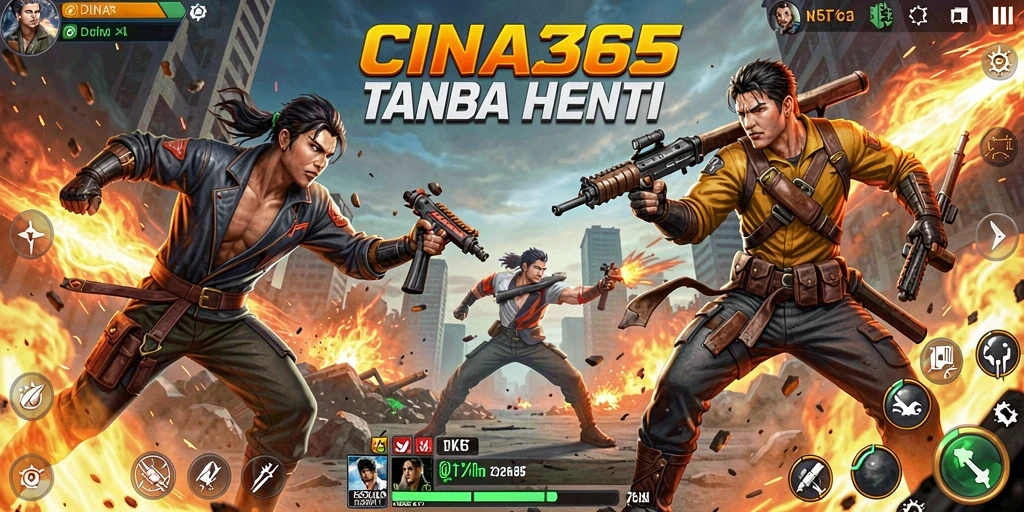 Tangkapan layar gameplay CINA365 dengan aksi seru di dalam pertarungan.