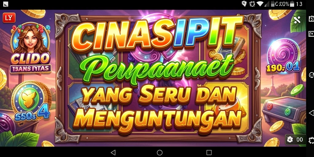 Screenshot utama CINASIPIT menampilkan gameplay Slot yang menarik.