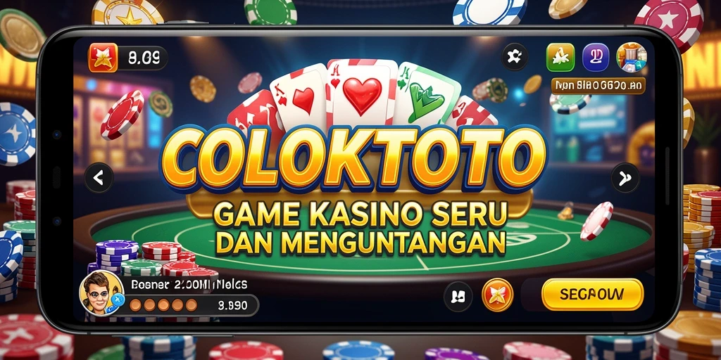 Gameplay seru COLOKTOTO saat bermain di kasino.