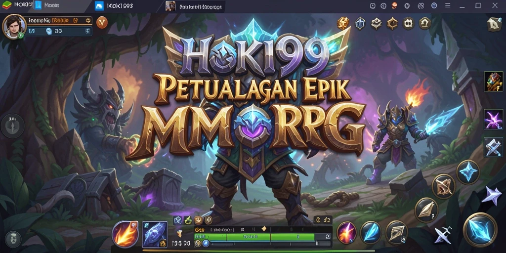 Tampilan dinamis dan menarik saat memainkan HOKI99 MMORPG.