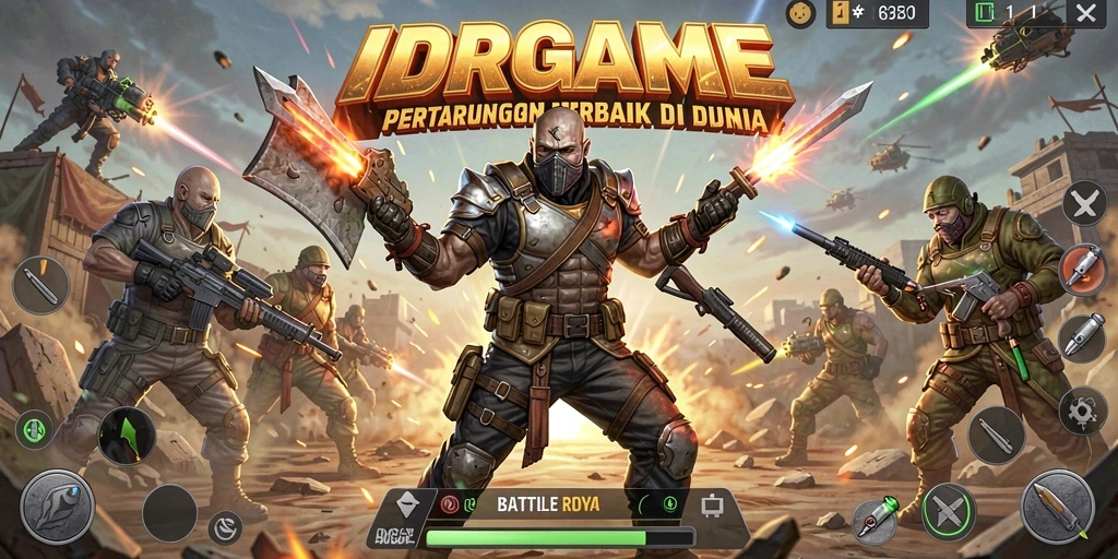 Tangkapan layar IDRGAME menampilkan aksi mendebarkan dalam gameplay Battle Royale.