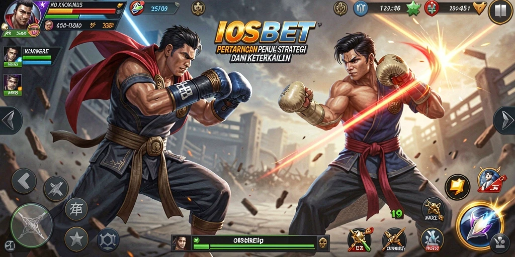 Tampilan gameplay seru dengan pertarungan mendebarkan di IOSBET.