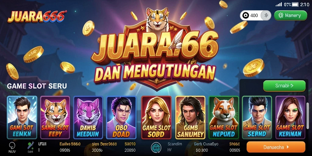 Tampilan gameplay Slot JUARA666 yang menarik dan penuh aksi.
