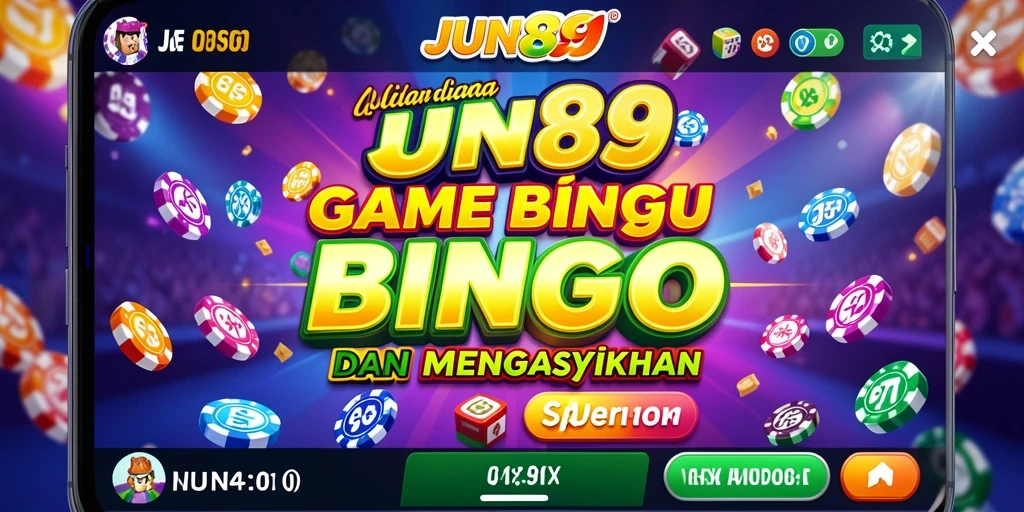 Tampilan gameplay seru Bingo di JUN88.