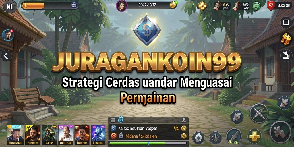 Screenshot utama JURAGANKOIN99 menampilkan aksi seru di battlefield strategi.