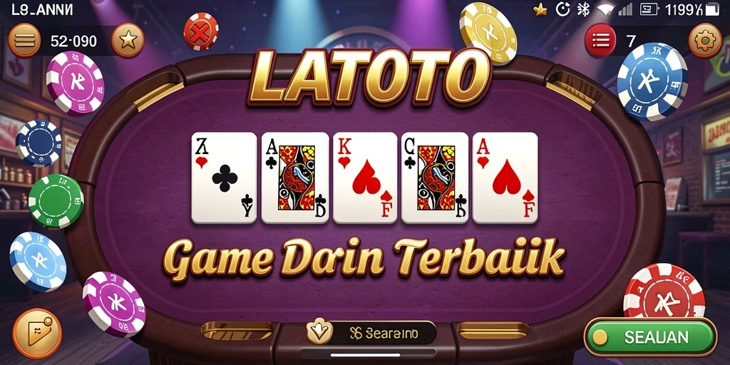 Tampilan gameplay seru dari LATOTO saat bermain Domino.