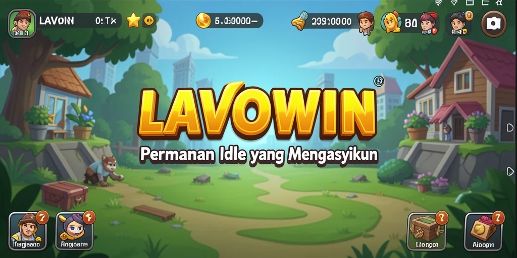 Gameplay LAVOWIN yang menarik dan santai dalam suasana Idle.