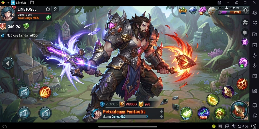 Tampilan gameplay arpg di LINETOGEL yang menakjubkan.