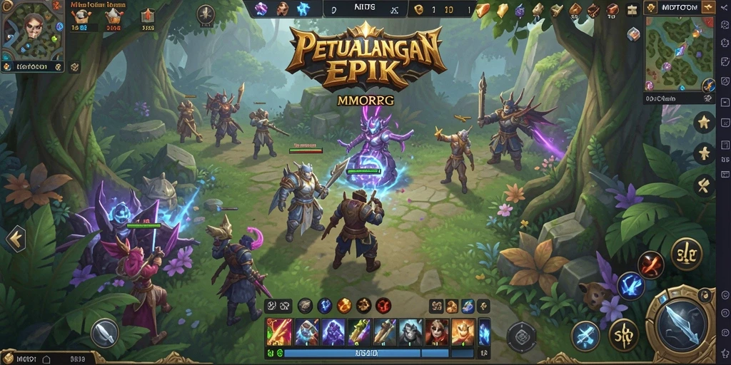 Tampilan gameplay <strong>MIOTOTO</strong> yang menakjubkan dalam dunia MMORPG.