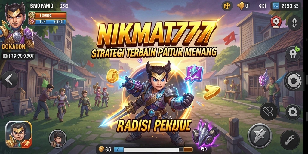 Screenshot gameplay <strong>NIKMAT777</strong> dengan aksi strategi yang penuh semangat.