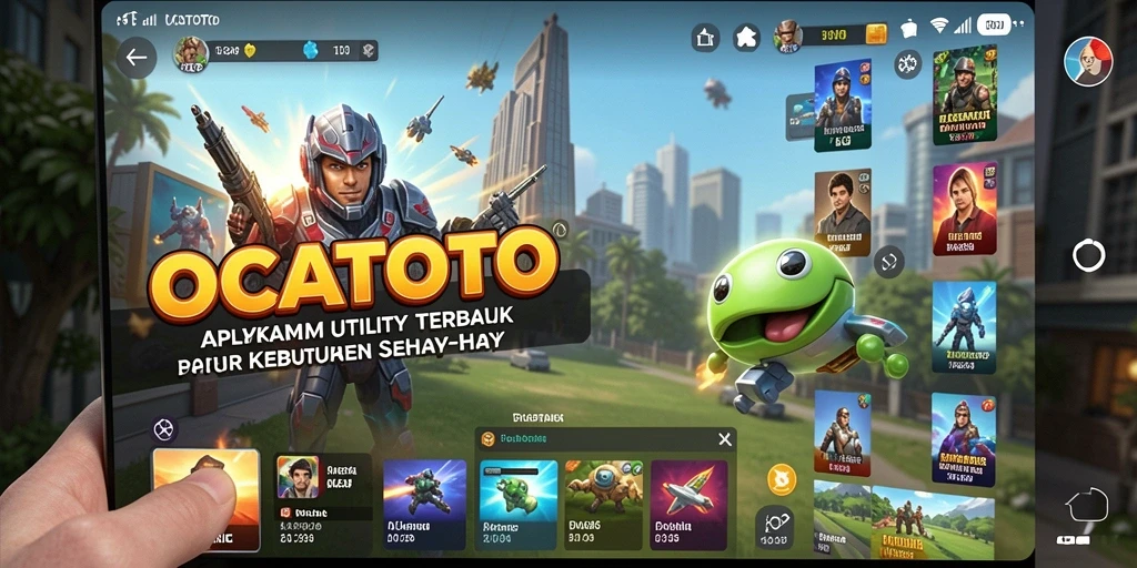 Tampilan screenshot utama OCATOTO yang memudahkan pengguna.