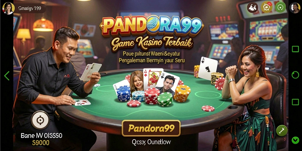 Screenshot utama PANDORA99 menampilkan pengalaman bermain Kasino yang seru.