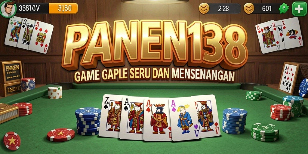 Foto gameplay seru Gaple di PANEN138.