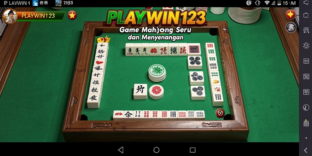 Screenshot permainan Mahjong yang menampilkan gameplay menarik.