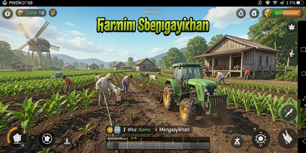 Gameplay seru dengan beragam aktivitas bertani.