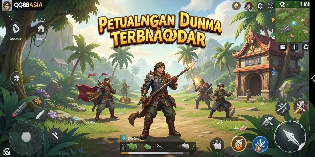 Tampilan gameplay Open World yang memukau di QQ88ASIA.