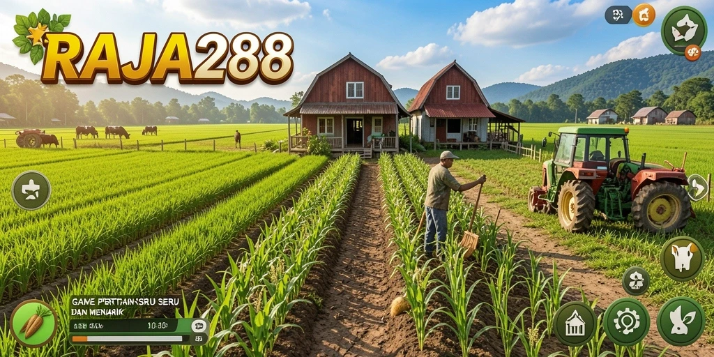 Screenshot menunjukkan gameplay seru dan warna-warni dari RAJA288.