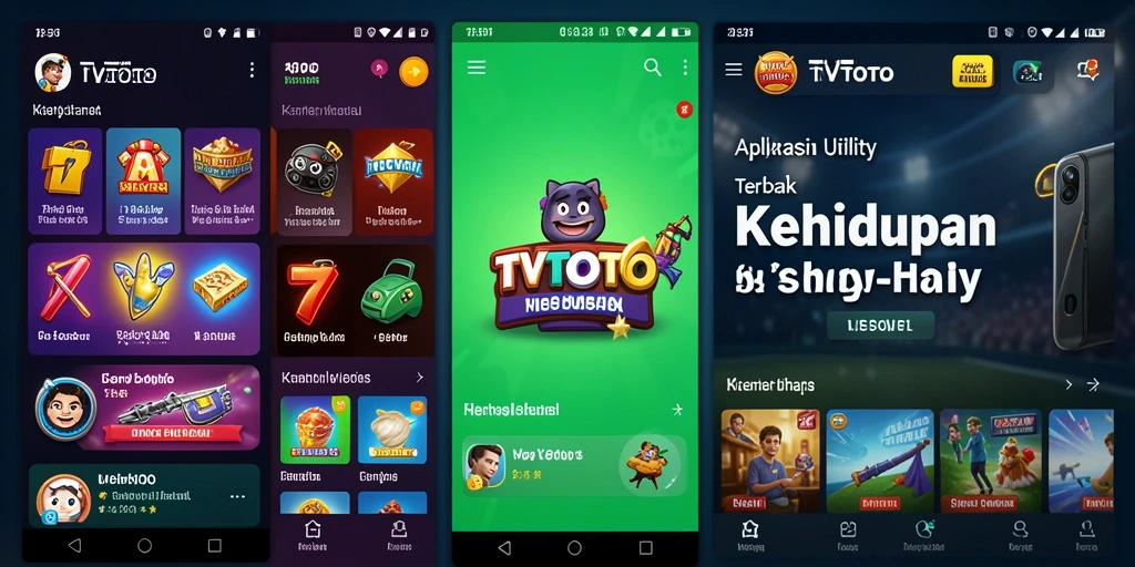 Tampilan antarmuka TVTOTO yang bersih dan fungsional.