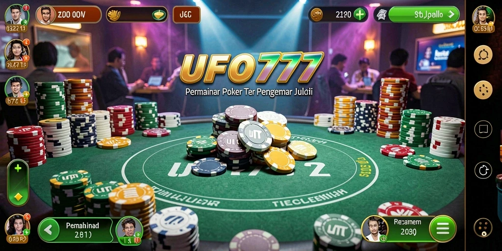 Tampilan utama permainan Poker di UFO777 yang seru dan penuh tantangan.