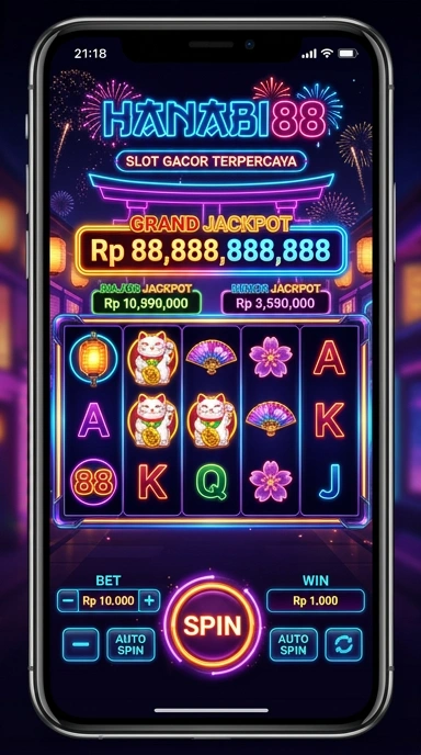 Tampilan pengguna aplikasi hanabi88 yang menarik.